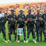 The Super Eagles before a match against Egypt