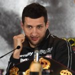 Carl Froch during a Press Conference at Wembley Stadium, London
