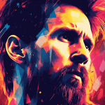 Lionel Messi art found on Pixabay
