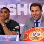 (L-R) Anthony Joshua and Eddie Hearn